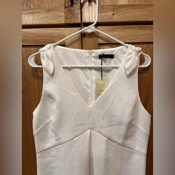 NWT Trina Turk Women's Observer Textured Pleated Mini Dress White Size 8 - Picture 7 of 7